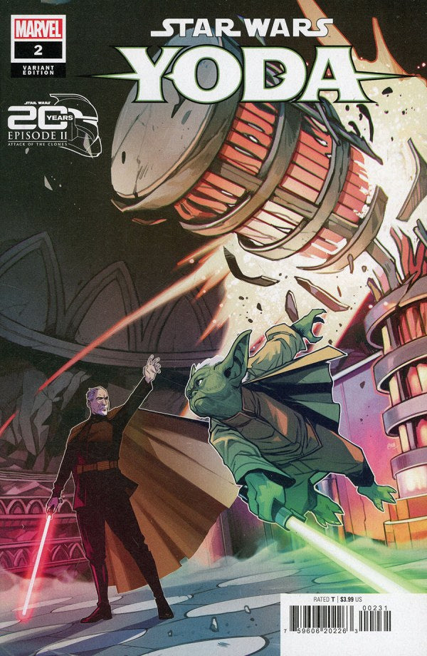 STAR WARS: YODA #2 CASPAR WIJNGAARD ATTACK OF THE CLONES 20TH ANNIVERSARY VARIANT