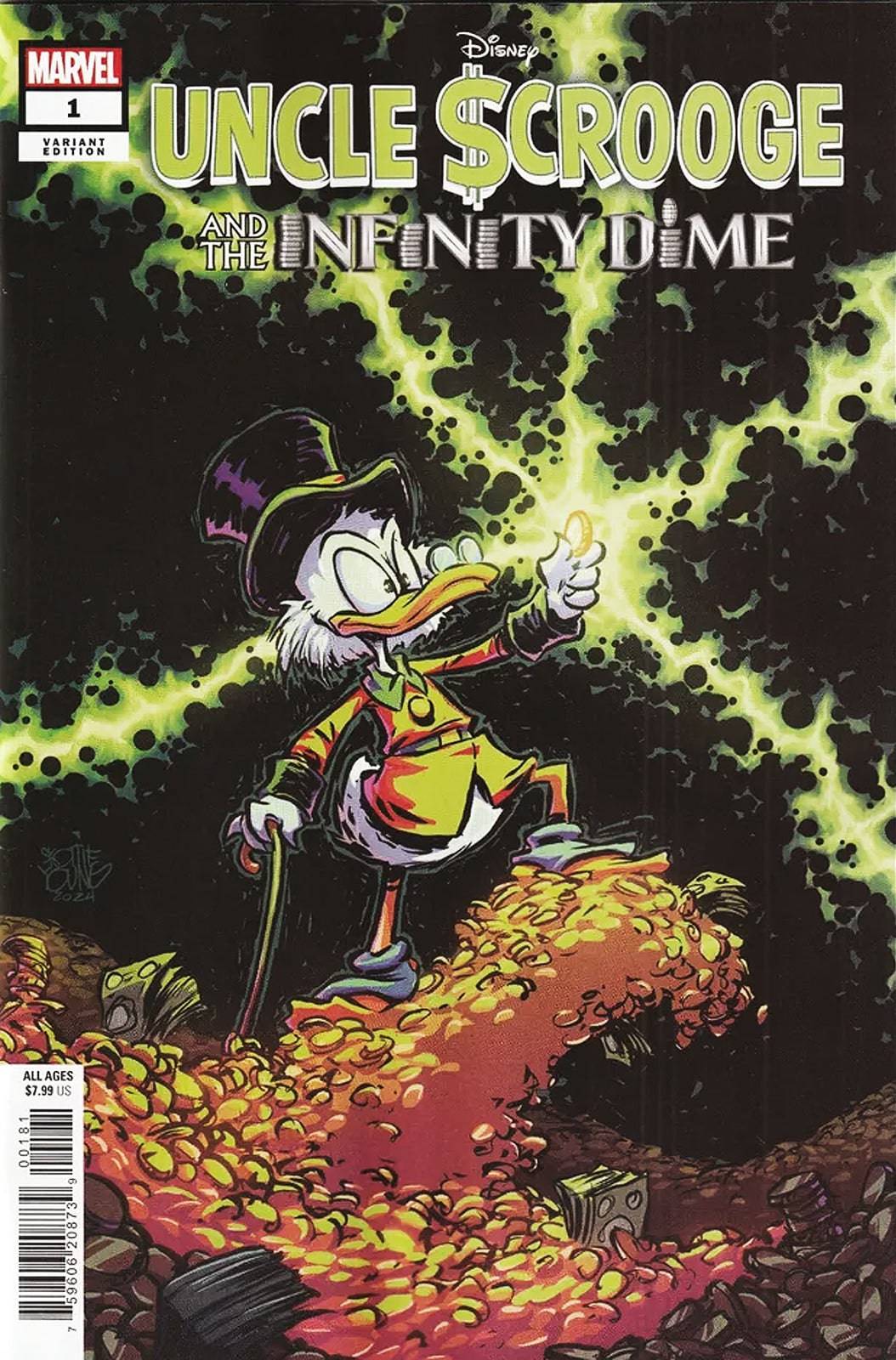 UNCLE SCROOGE INFINITY DIME #1 SKOTTIE YOUNG VARIANT