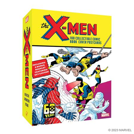 MARVEL THE X-MEN 100 COLLECTIBLE COMIC BOOK COVER POSTCARDS