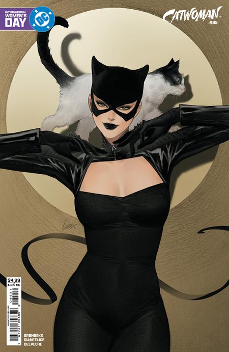 CATWOMAN #85 CVR E LESLEY LEIRIX LI INTERNATIONAL WOMEN’S DAY CARD STOCK VAR