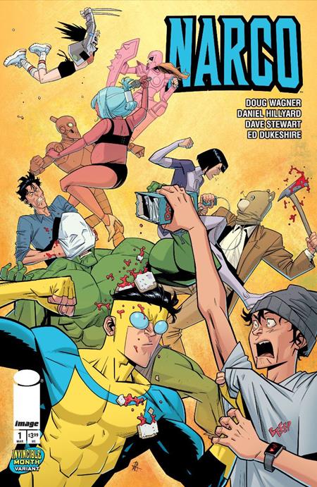 NARCO #1 (OF 5) CVR D DANIEL HILLYARD & DAVE STEWART INVINCIBLE TEAM UP VAR