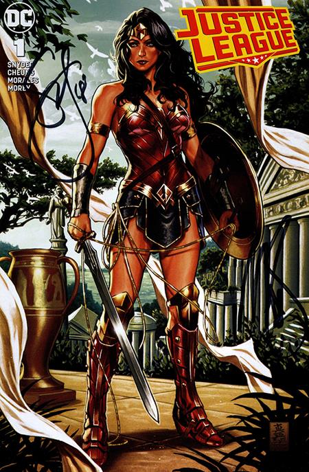 DF JUSTICE LEAGUE #1 CSA EXCLUSIVE VARIANT SIGNED BY SCOTT SNYDER AND MARK BROOKS