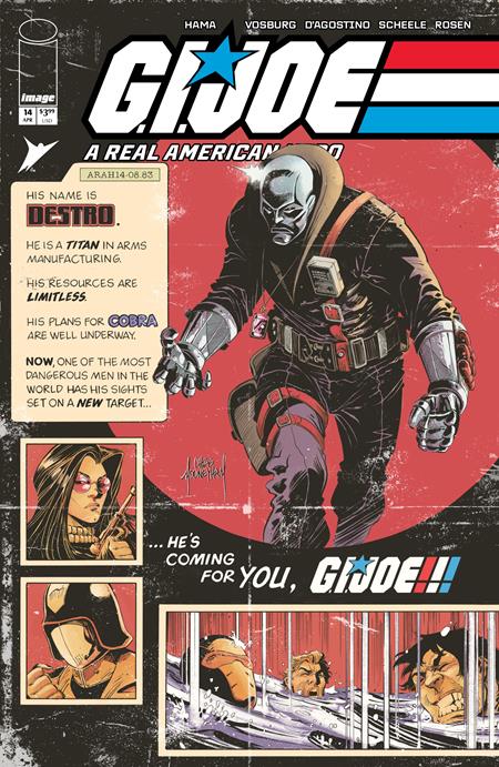GI JOE A REAL AMERICAN HERO #14 HAMA FILES EDITION CVR B CHRIS MOONEYHAM VAR