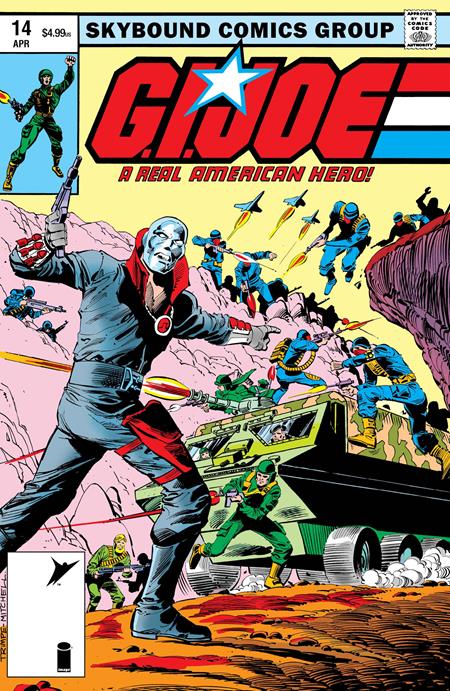 GI JOE A REAL AMERICAN HERO #14 HAMA FILES EDITION CVR C HERB TRIMPE & STEVE MITCHELL FOIL VAR