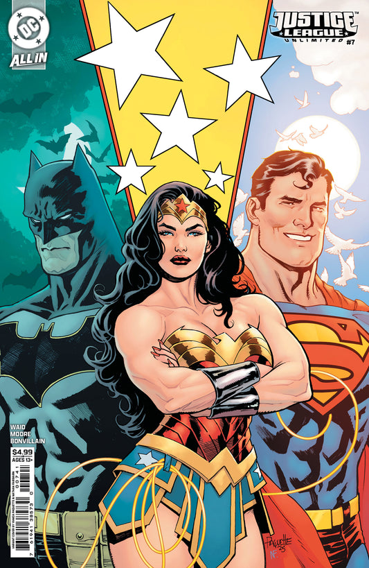 JUSTICE LEAGUE UNLIMITED #7 CVR D YANICK PAQUETTE CARD STOCK VAR (WE ARE YESTERDAY Part 5)