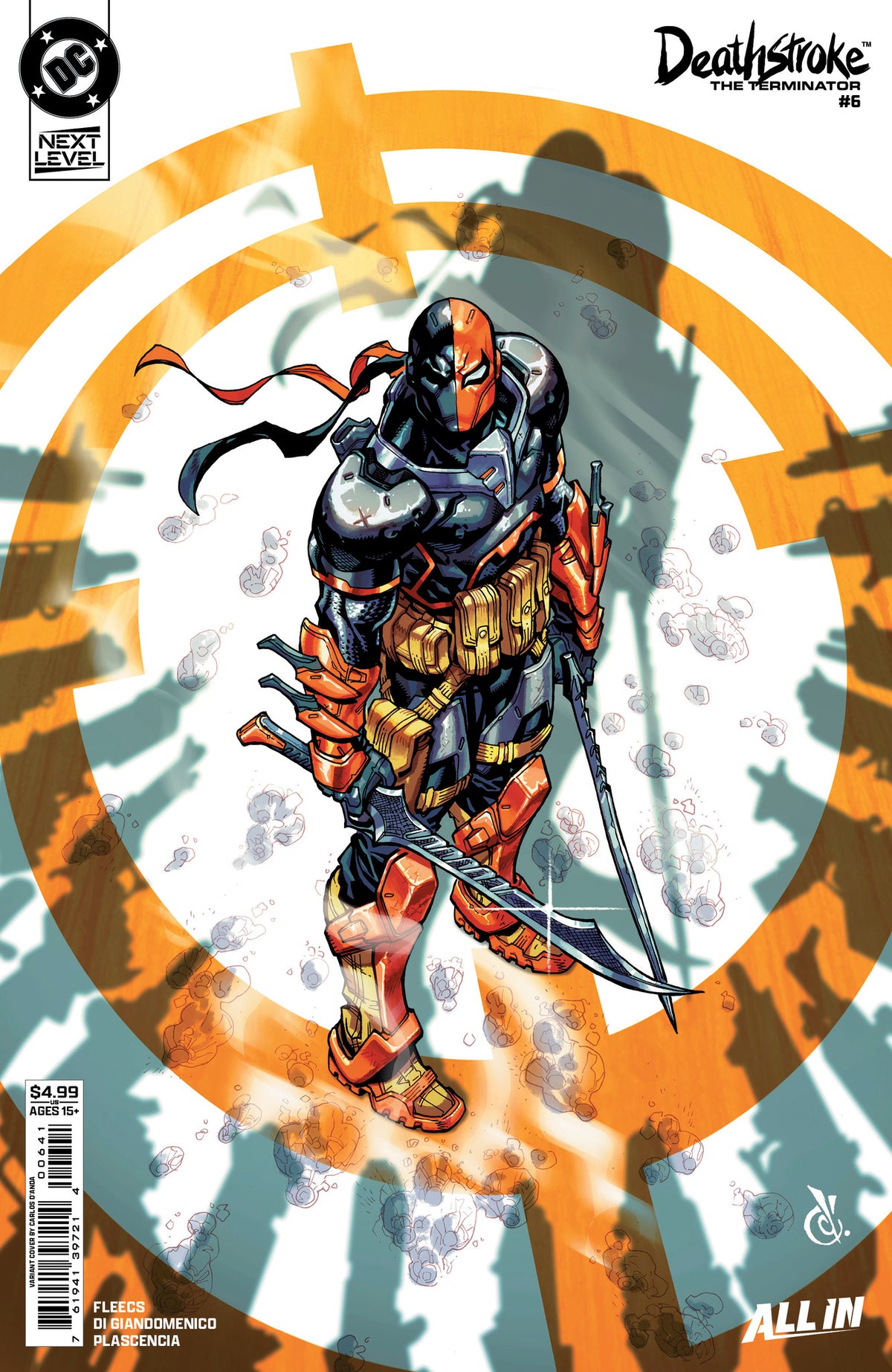 DEATHSTROKE THE TERMINATOR #6 CVR D CARLOS DANDA CARD STOCK VAR
