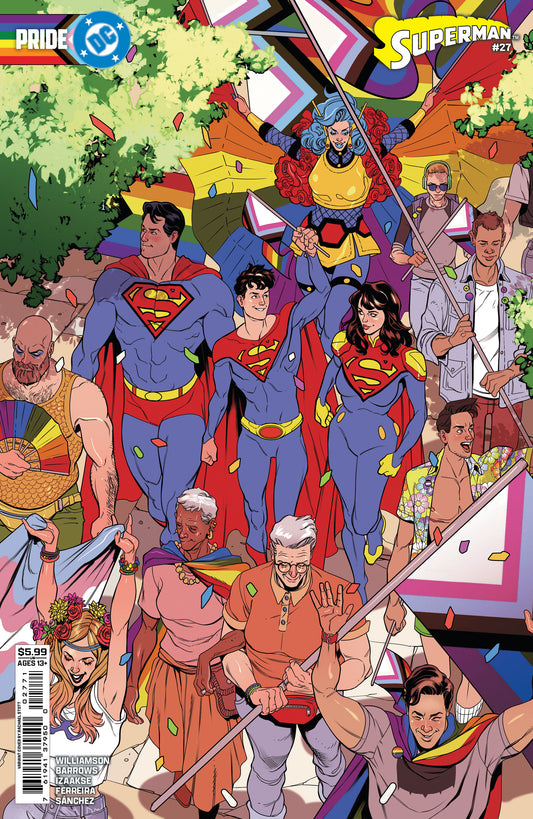 Superman #27 Cover E Rachel Stott Dc Pride Card Stock Variant