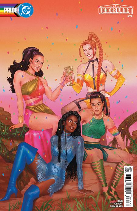Wonder Woman #22 Cover D Kevin Wada Dc Pride Card Stock Variant