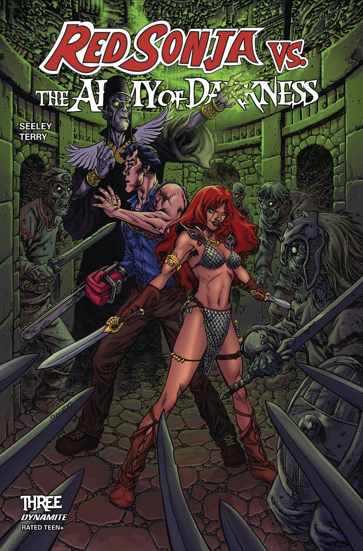RED SONJA VS THE ARMY OF DARKNESS #3 CVR C TOM RANEY VAR