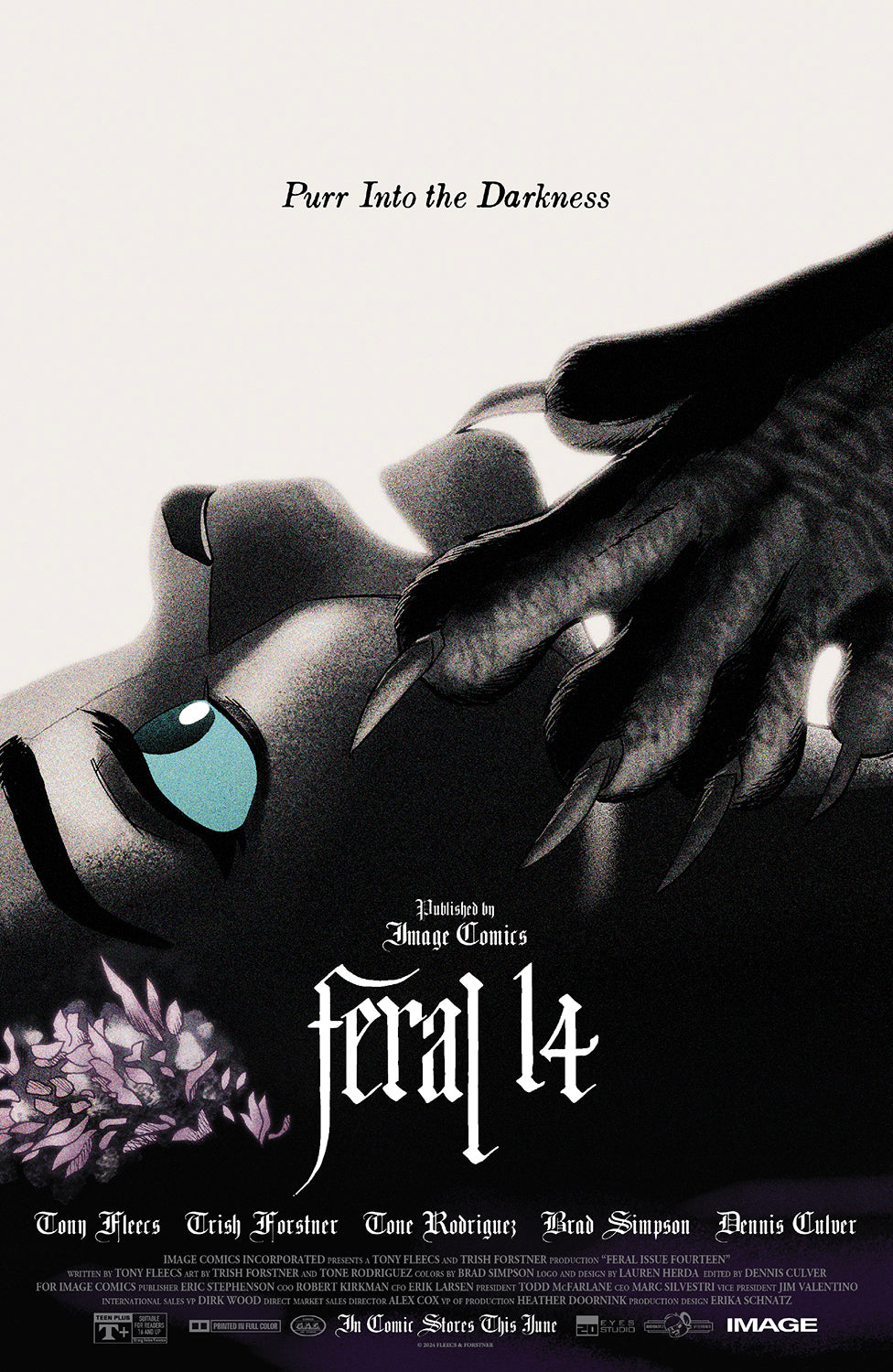 Feral #14 Cover B Trish Forstner & Tony Fleecs Movie Poster Homage Variant