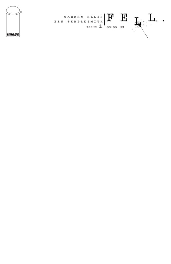 FELL #1 FACSIMILE EDITION CVR C BLANK SKETCH VAR (MR)