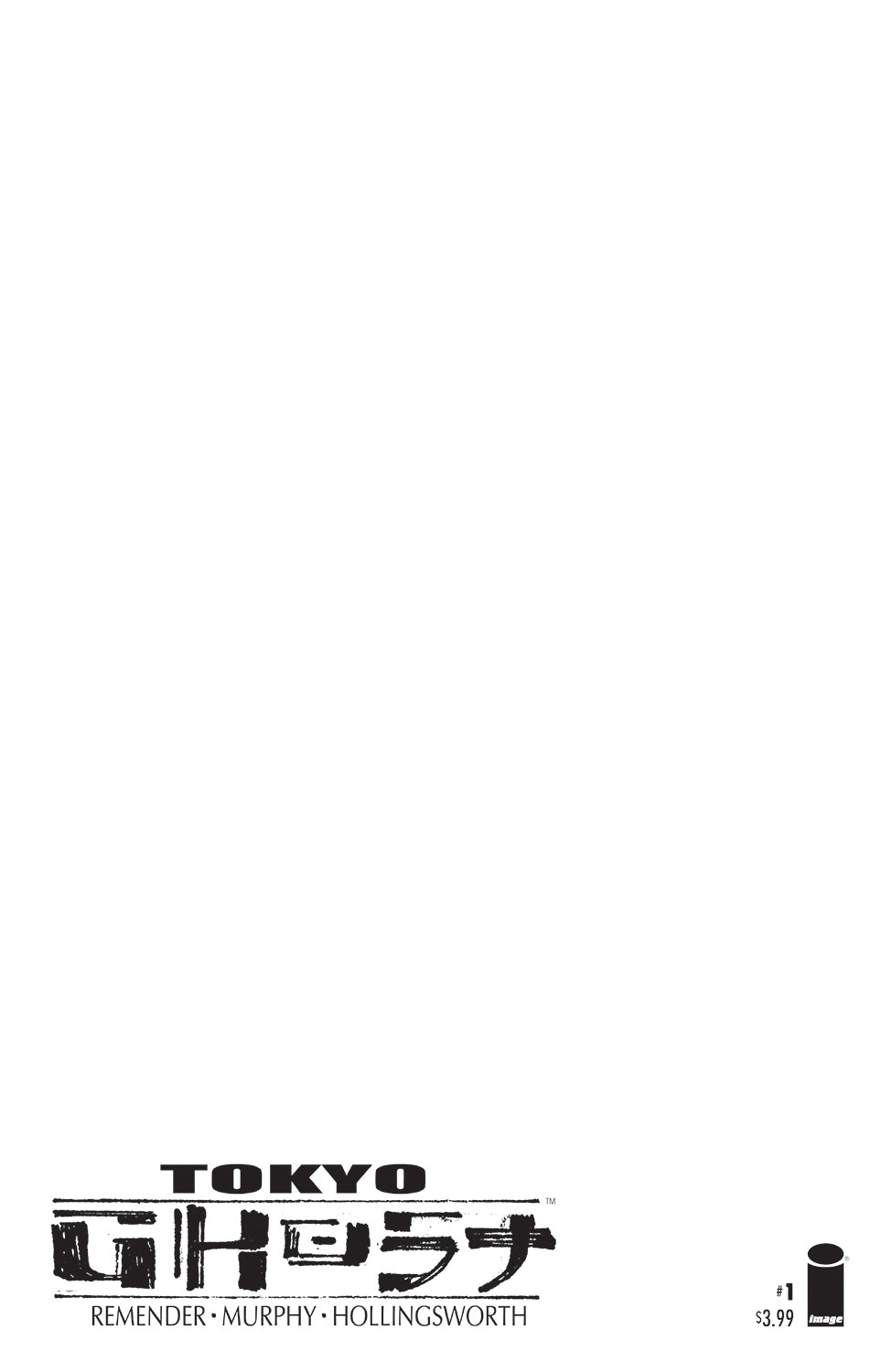 TOKYO GHOST #1 FACSIMILE EDITION CVR C BLANK SKETCH VAR (MR)