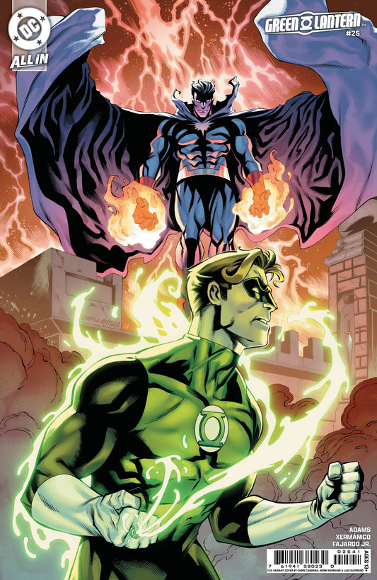 GREEN LANTERN #25 CVR G INC 1:25 CHRIS CAMPANA CARD STOCK VAR
