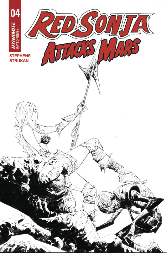 RED SONJA ATTACKS MARS #4 (OF 4) CVR E INC 1:10 JAE LEE LINE ART VAR