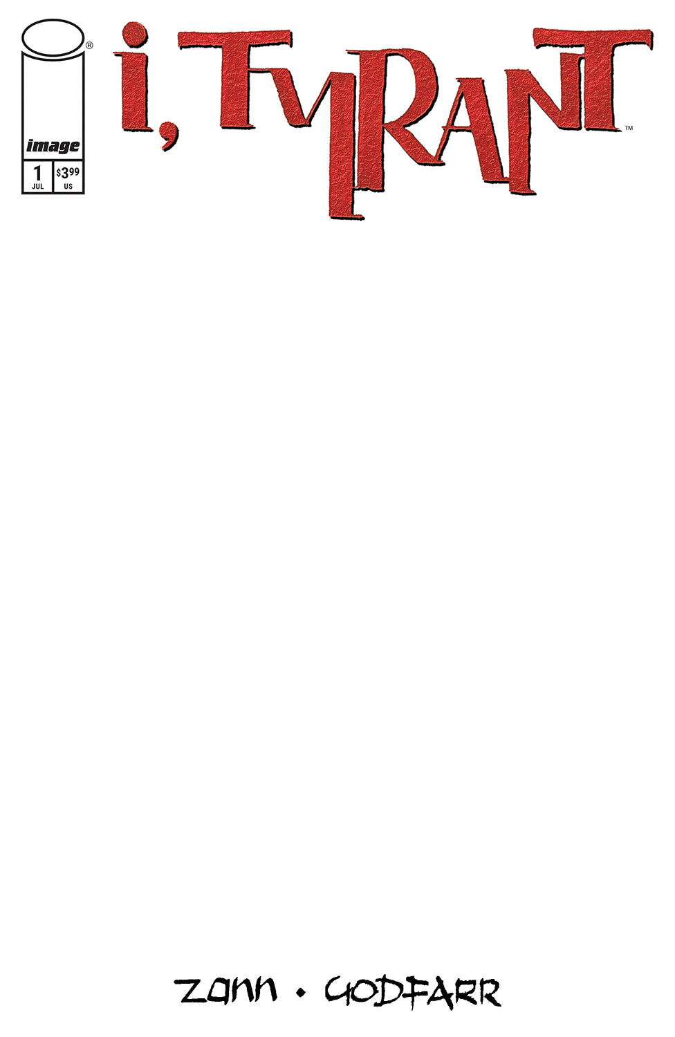 I TYRANT #1 CVR C BLANK SKETCH VAR (MR)