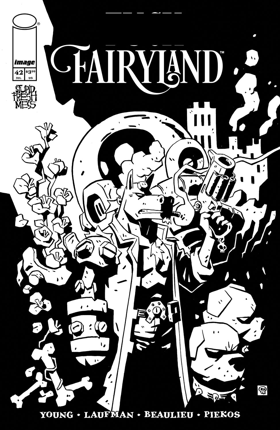 I HATE FAIRYLAND #42 CVR B DEREK LAUFMAN B&W VAR (MR)