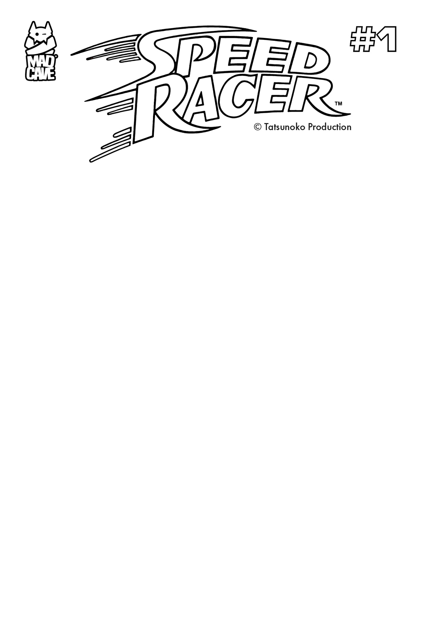 SPEED RACER #1 CVR F BLANK VAR