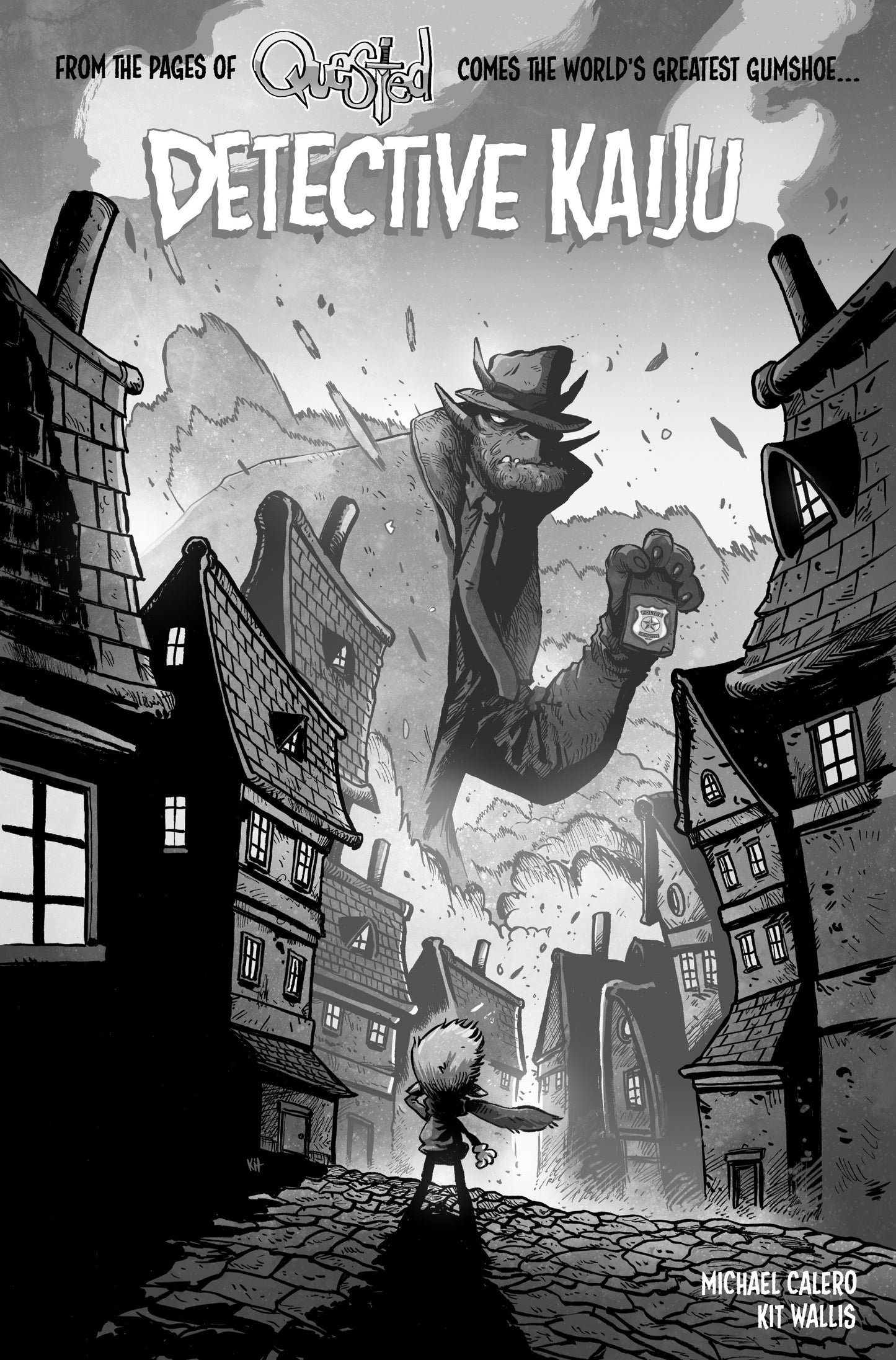 DETECTIVE KAIJU #2 (OF 4) CVR C KIT WALLIS NOIR EDITION VAR