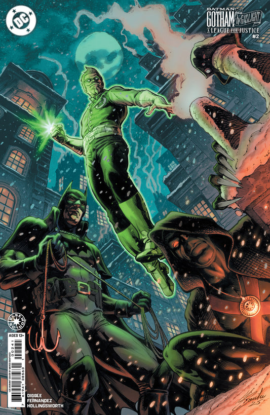 BATMAN GOTHAM BY GASLIGHT A LEAGUE FOR JUSTICE #2 (OF 6) CVR D INC 1:25 MARCO SANTUCCI CARD STOCK VAR
