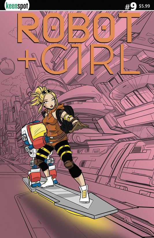 ROBOT + GIRL #9 CVR B MIKE WHITE SURFS UP VAR