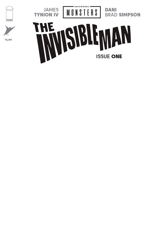 UNIVERSAL MONSTERS THE INVISIBLE MAN #1 (OF 4) CVR H BLANK SKETCH VAR