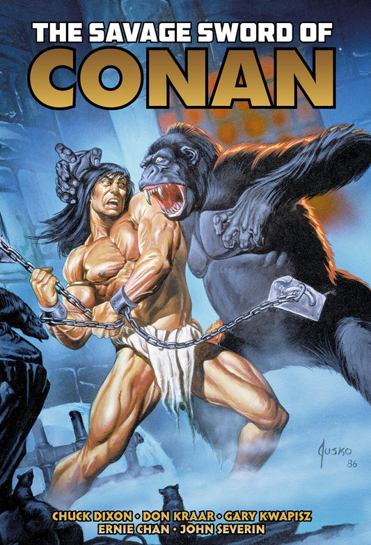 SAVAGE SWORD OF CONAN THE ORIGINAL COMICS OMNIBUS HC VOL 10 DIRECT MARKET EDITION JOE JUSKO KONG CVR (MR)