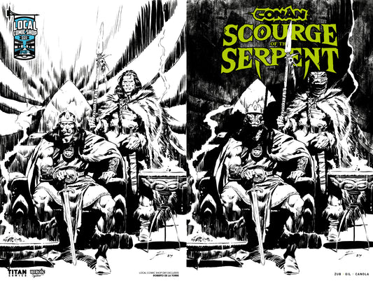 CONAN THE BARBARIAN SCOURGE OF THE SERPENT #1 (OF 4) CVR J  ROBERTO DE LA TORRE LCSD EXCLUSIVE INKS WRAPAROUND VAR (MR)