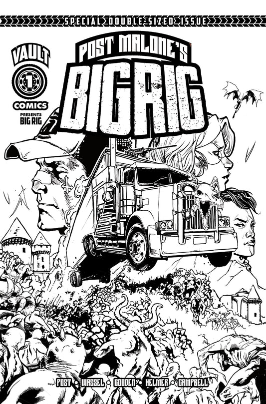 BIG RIG #1 Second Printing Cvr B Inc 1:10 Nathan Gooden B&W Var