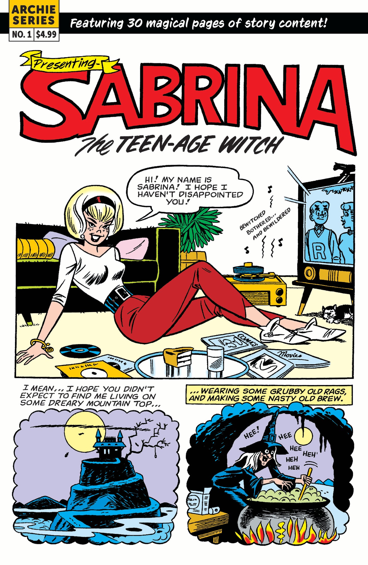 SABRINA THE TEENAGE WITCH MAGIC UNLEASHED (ONE SHOT) CVR B DAN DECARLO RETRO ART VAR