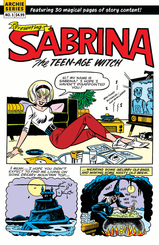 SABRINA THE TEENAGE WITCH MAGIC UNLEASHED (ONE SHOT) CVR B DAN DECARLO RETRO ART VAR