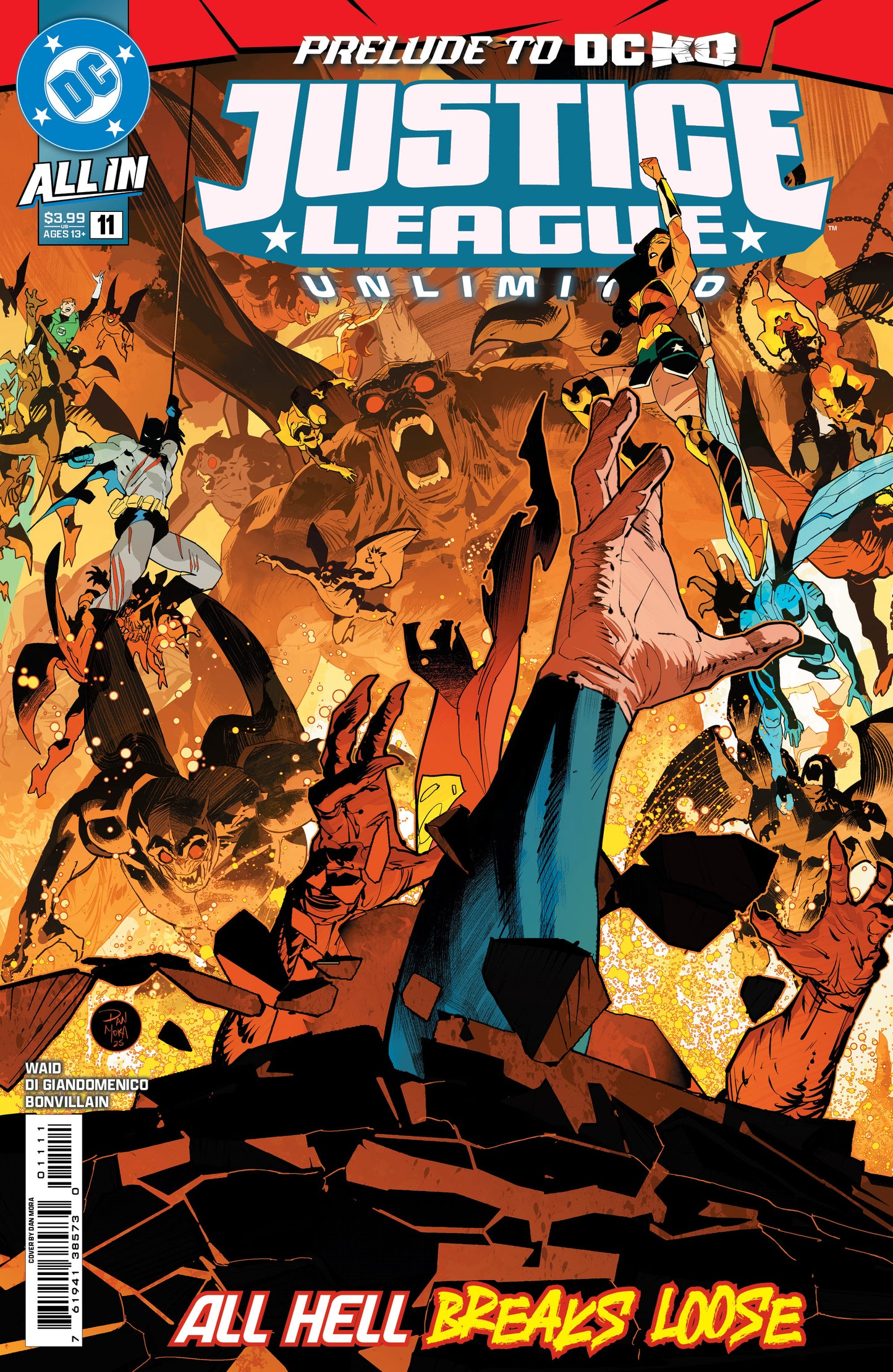 JUSTICE LEAGUE UNLIMITED #11 CVR A DAN MORA