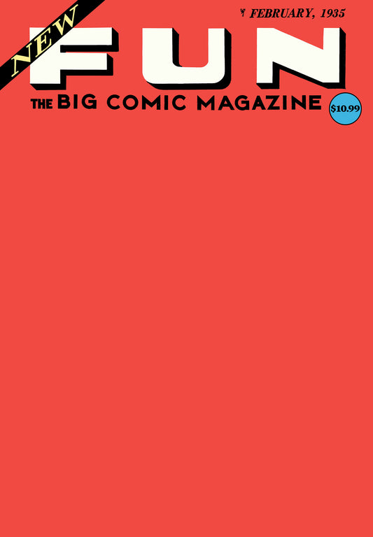 NEW FUN COMICS #1 FACSIMILE EDITION CVR C BLANK CARD STOCK VAR