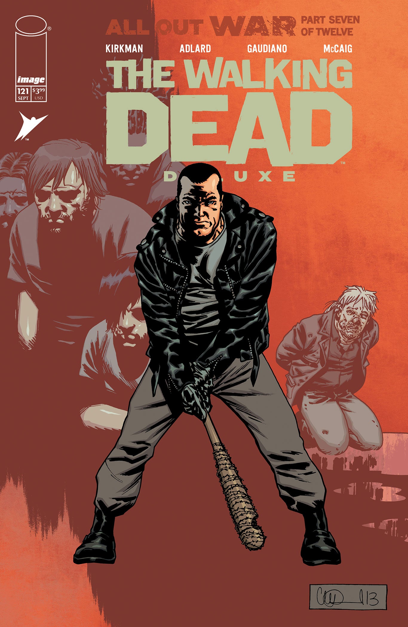 WALKING DEAD DELUXE #121 CVR B CHARLIE ADLARD & DAVE MCCAIG VAR (MR)