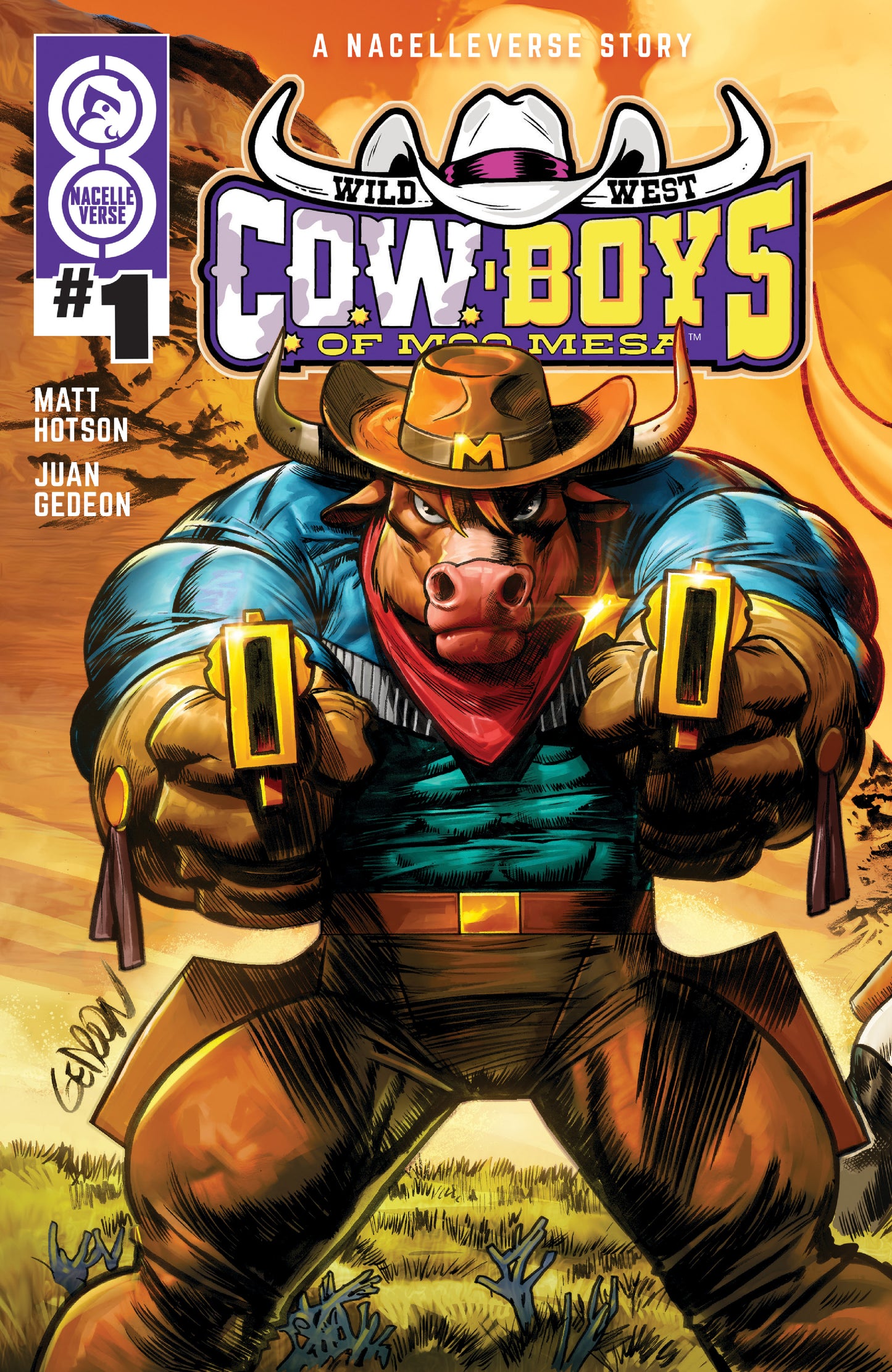 WILD WEST COW-BOYS OF MOO MESA #1 (OF 4) CVR A JUAN GEDEON