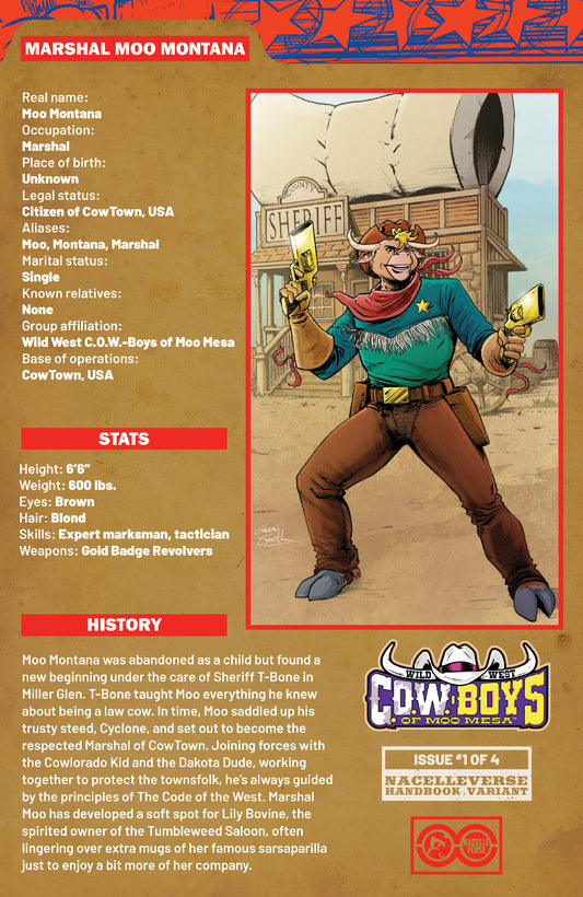 WILD WEST COW-BOYS OF MOO MESA #1 (OF 4) CVR D GAVIN SMITH HANDBOOK VAR