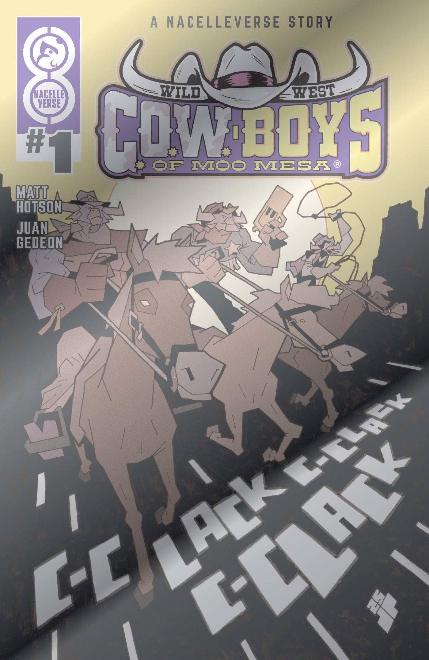 WILD WEST COW-BOYS OF MOO MESA #1 (OF 4) CVR F JOE PALMER FOIL VAR