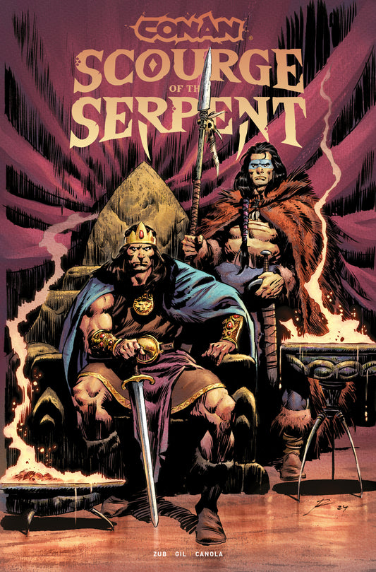 CONAN THE BARBARIAN SCOURGE OF THE SERPENT #1 (OF 4) CVR F ROBERTO DE LA TORRE FOIL TRADE VAR (MR)