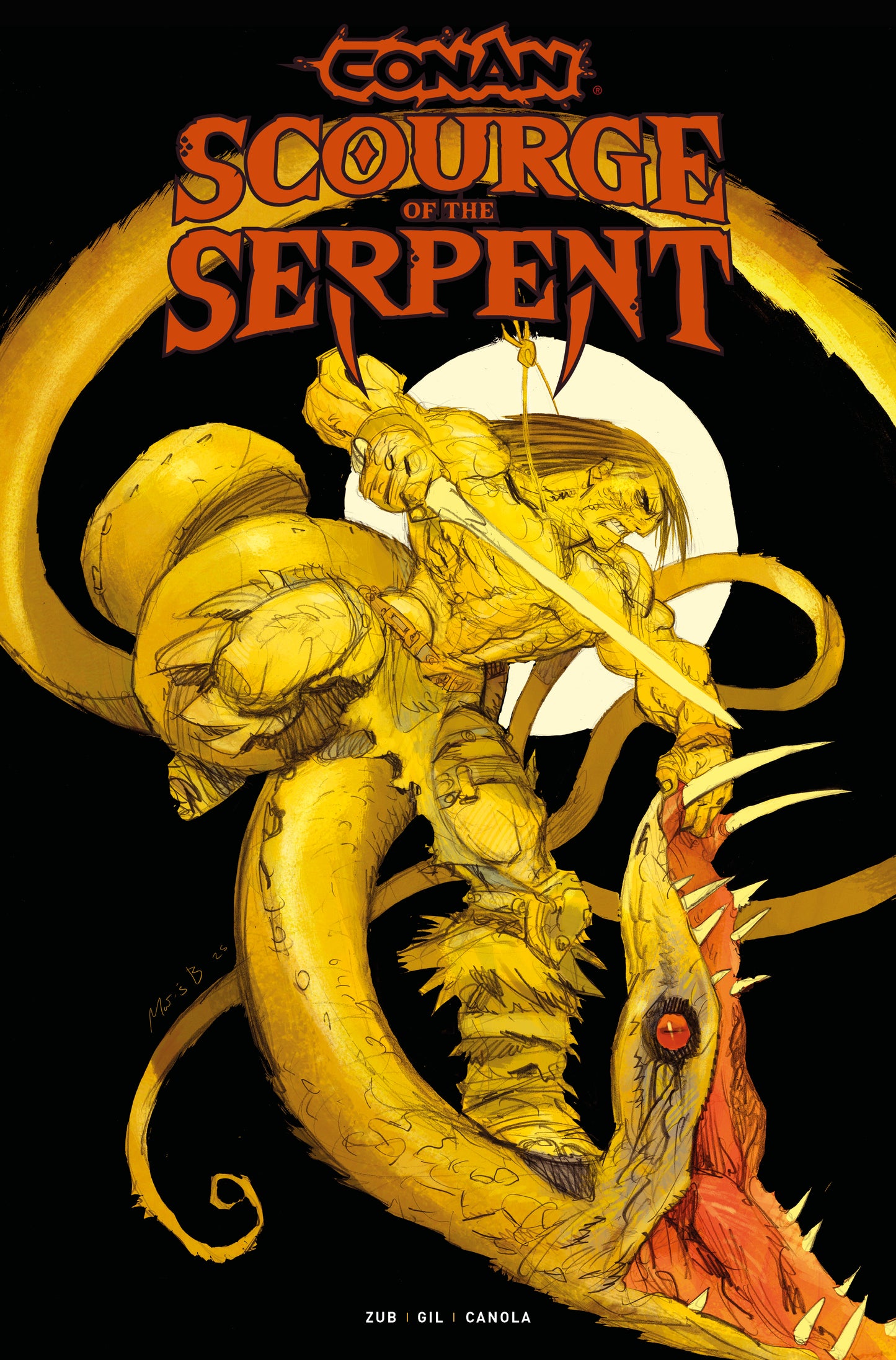 CONAN THE BARBARIAN SCOURGE OF THE SERPENT #1 (OF 4) CVR D MATIAS BERGARA VAR (MR)