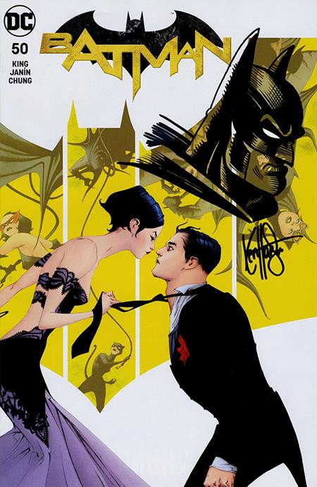 DF BATMAN #50 DF EXCLUSIVE VARIANT SIGNED AND REMARKED BY KEN HAESER WITH A BATMAN HEAD SKETCH Allocations may occur.