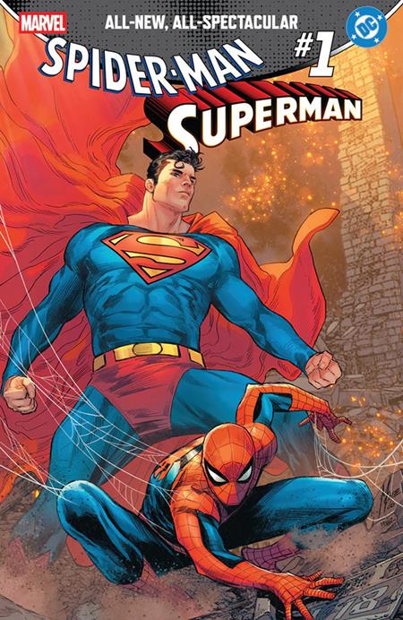 DF MARVEL/DC SPIDERMAN/SUPERMAN #1 MARCO CHECCHETTO COMICXPOSURE EXCLUSIVE Allocations may occur.