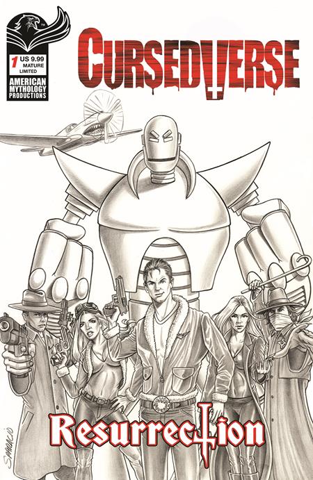 CURSEDVERSE RESURRECTION #1 CVR E MARK SPARACIO LTD B&W VAR Limited to only 350 copies. Allocations may occur.