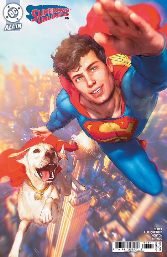 SUPERMAN UNLIMITED #6 CVR D TIAGO DA SILVA CARD STOCK VAR