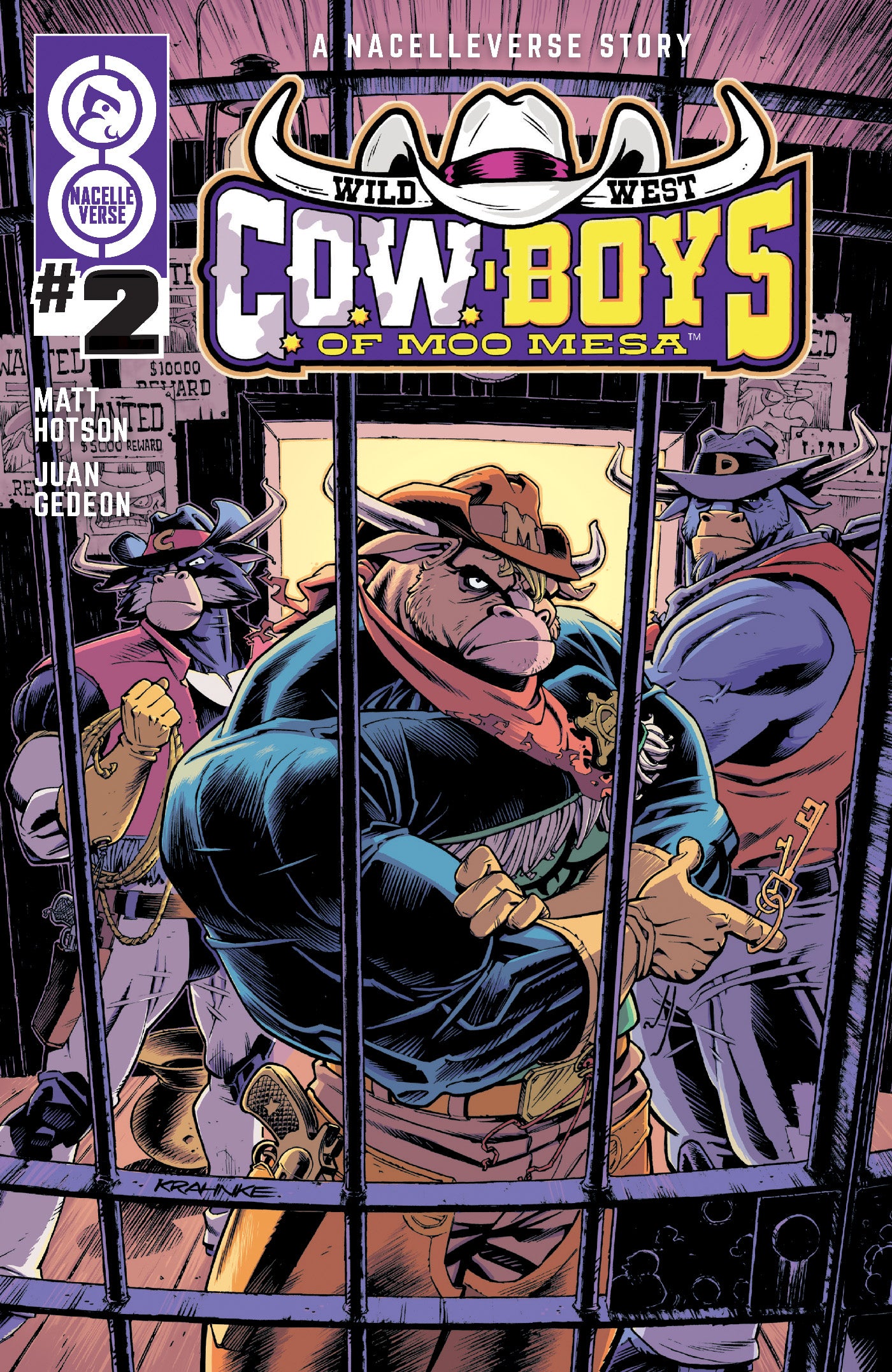 WILD WEST COW-BOYS OF MOO MESA #2 (OF 4) CVR B ANDREW KRAHNKE VAR
