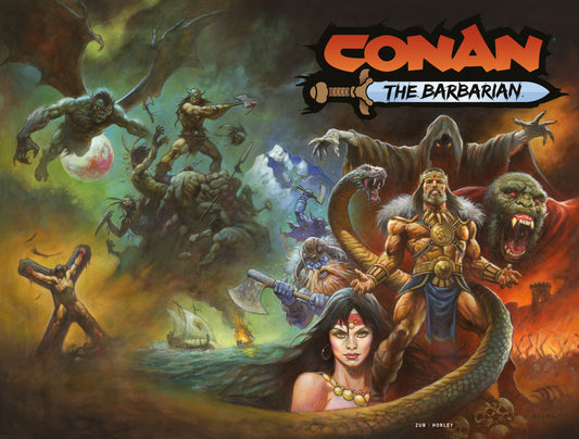 CONAN THE BARBARIAN #25 CVR F ALEX HORLEY WRAPAROUND CARD STOCK VAR (MR)