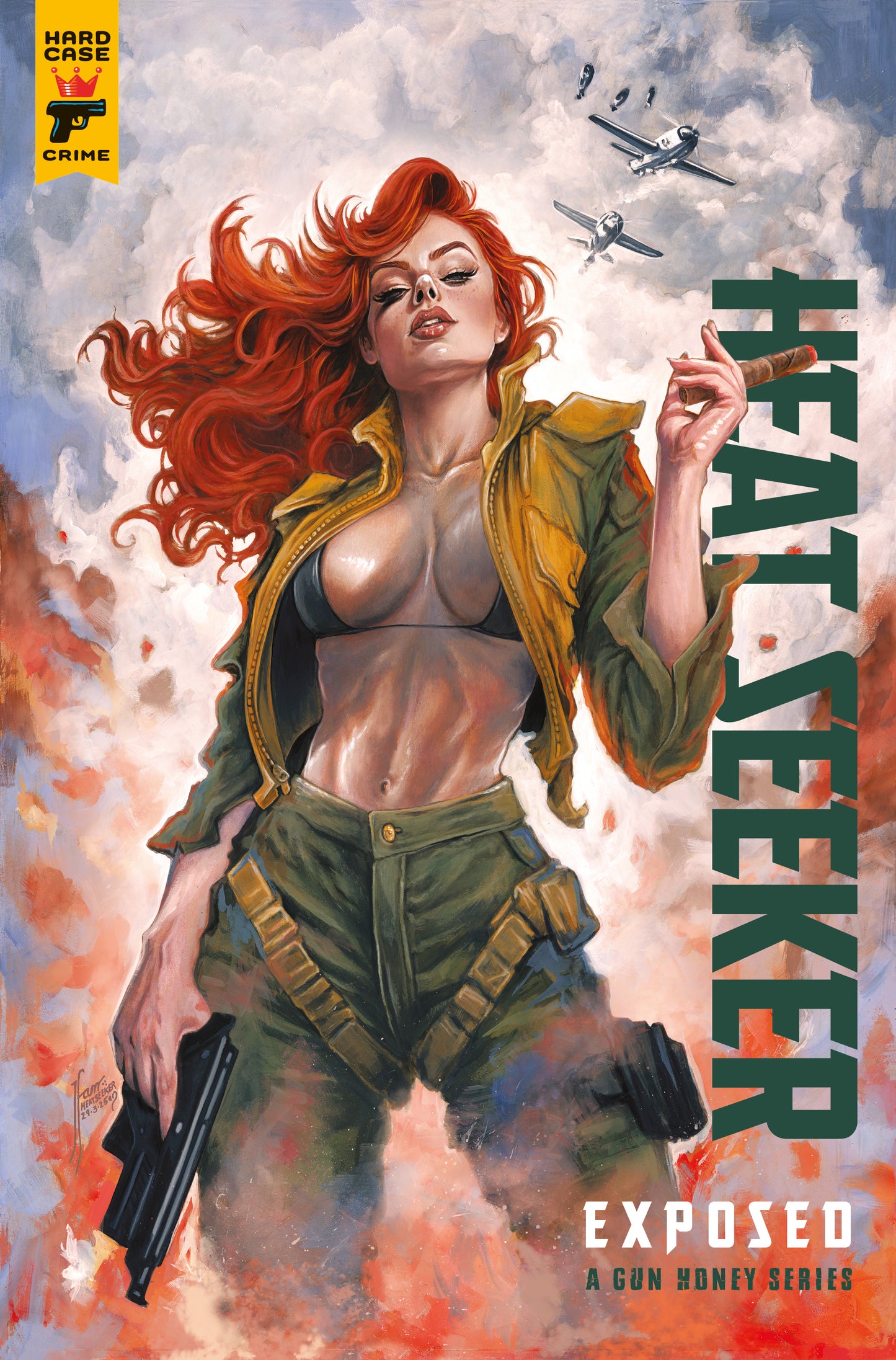HEAT SEEKER EXPOSED A GUN HONEY SERIES #1 (OF 4) CVR O SDCC EXCLUSIVE TEHANI FARR FOIL TRADE VAR (MR) Limited to 500 copies