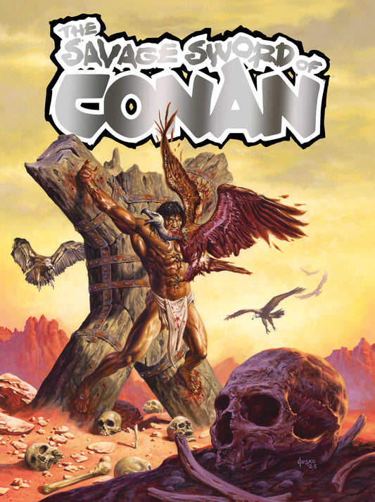 SAVAGE SWORD OF CONAN #8 CVR D SDCC EXCLUSIVE JOE JUSKO FOIL TRADE VAR (MR) Limited to 700 copies .