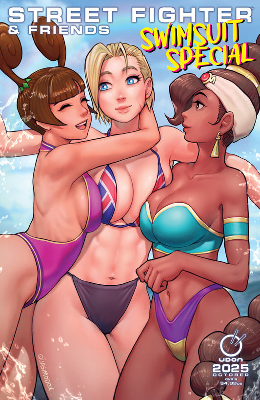 2025 STREET FIGHTER & FRIENDS SWIMSUIT SPECIAL #1 (ONE SHOT) CVR B QUASIMODOX VAR