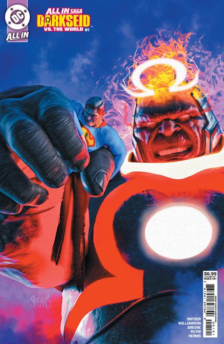 DC ALL IN SAGA DARKSEID VS THE WORLD #1 (ONE SHOT) CVR B MARK SPEARS CARD STOCK VAR