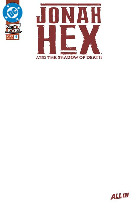 JONAH HEX AND THE SHADOW OF DEATH #1 (OF 6) CVR E BLANK CARD STOCK VAR