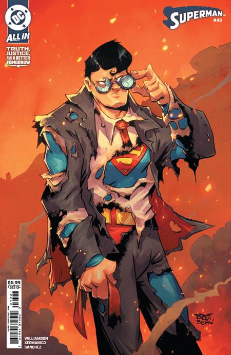 SUPERMAN #43 CVR B BRETT BEAN CARD STOCK VAR